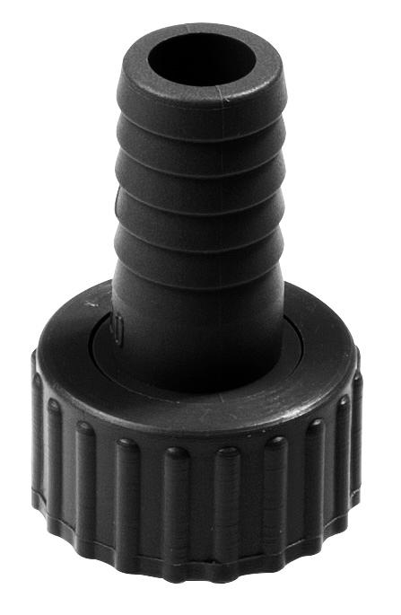 POLYPROPYLENE HYDRAULIC ADAPTER, HOSE BARB Ø 19 MM – 1