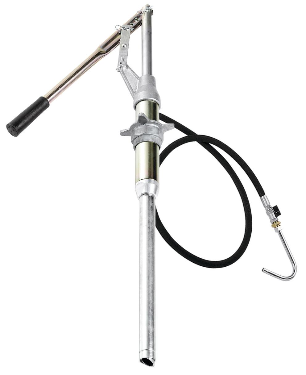 LEVER ACTION HIGH PERFORMANCE PUMP WITH FLEXIBLE OUTLET, 60 - 205 L DRUMS