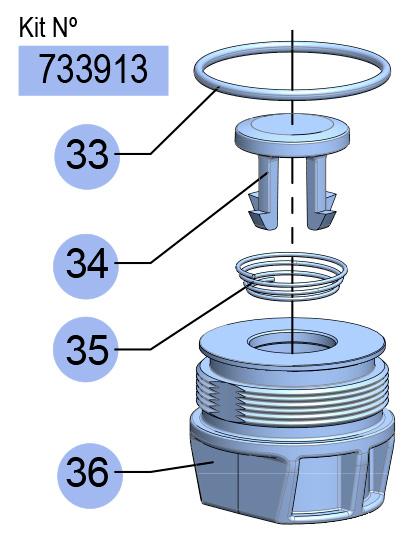 PM2-1:1/NICKEL FOOT VALVE KIT
