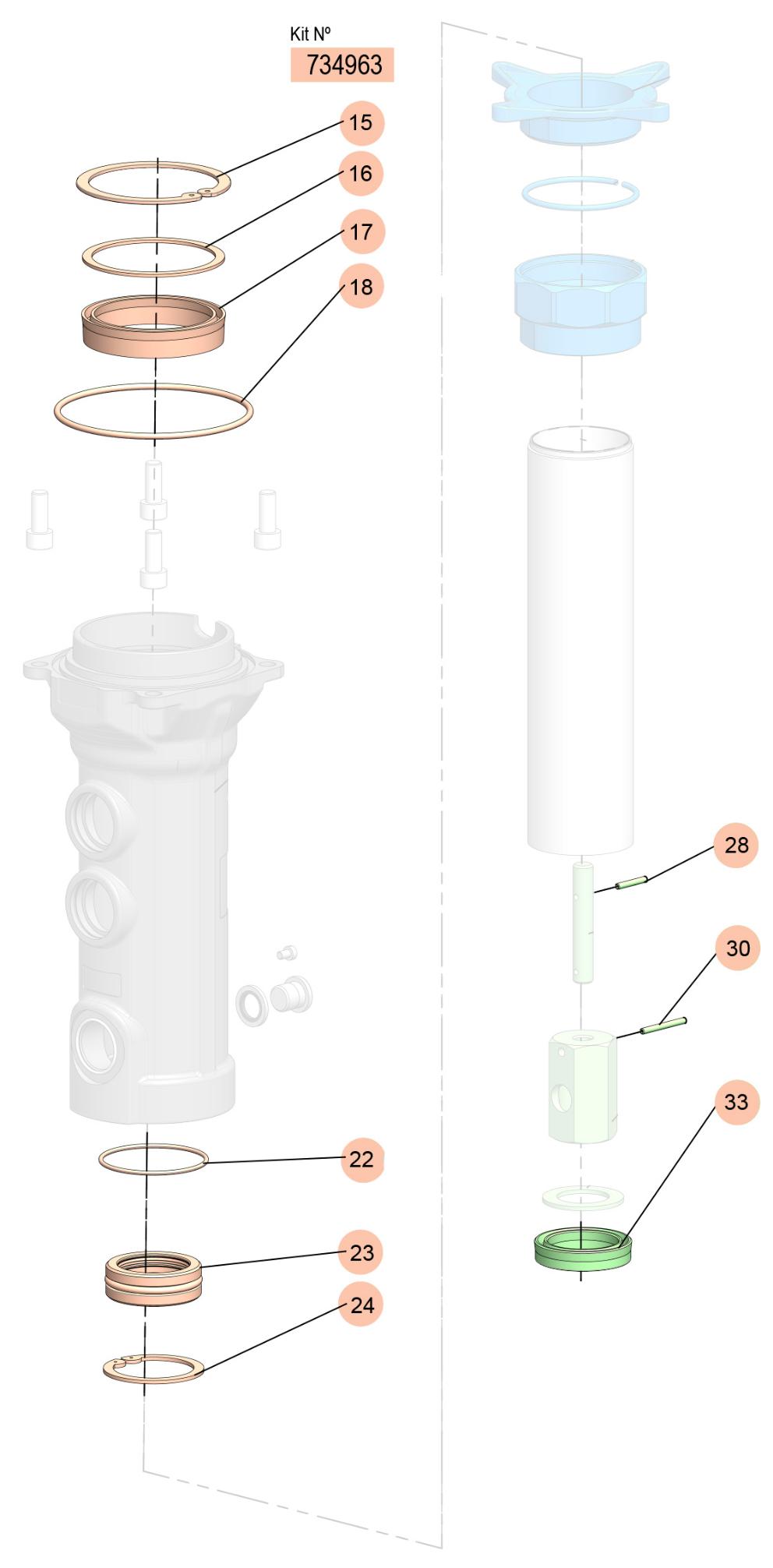 PM4-3:1-ND BODY SEALS KIT