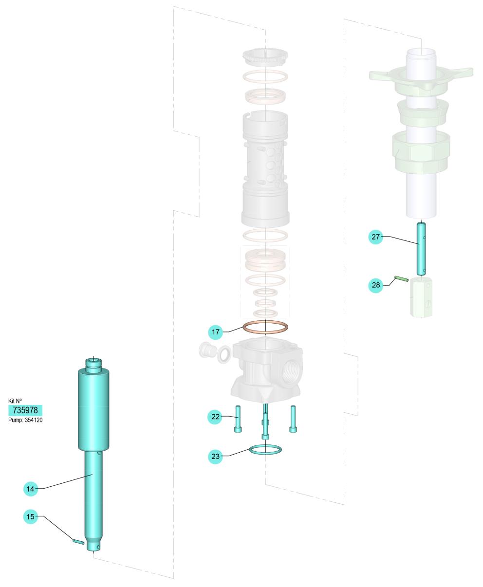 PM2-3:1/L FLUID PLUNGER KIT