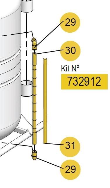 DRAINER 70 TANK LEVEL GAUGE KIT