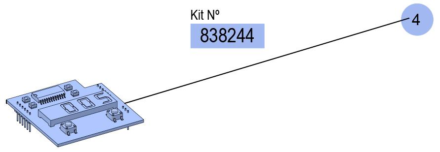 ELEC.CARD KIT WITH DISPLAY (U·METER)