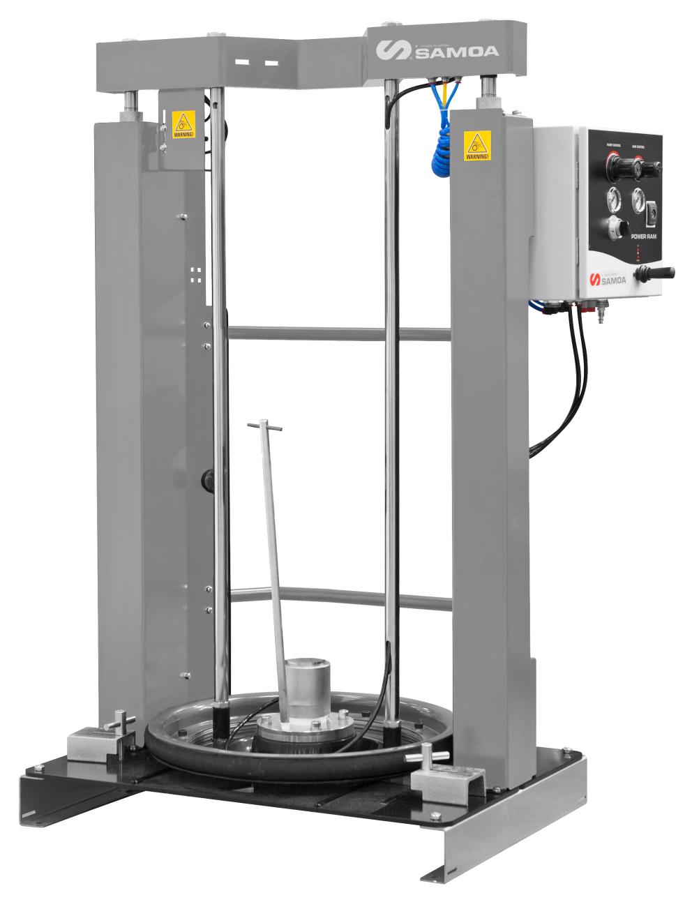DOUBLE POST AIR OPERATED PUMP HOIST WITH INDUCTOR FOR INK PISTON PUMPS,
200 KG DRUMS (PENDING CODE)