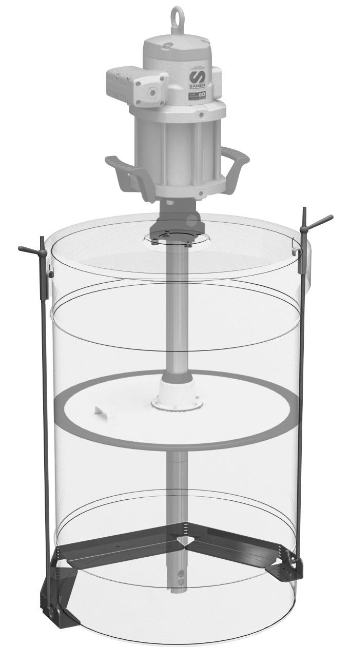 HOLD DOWN KIT WITH COVER, 185 KG DRUMS, GREASE