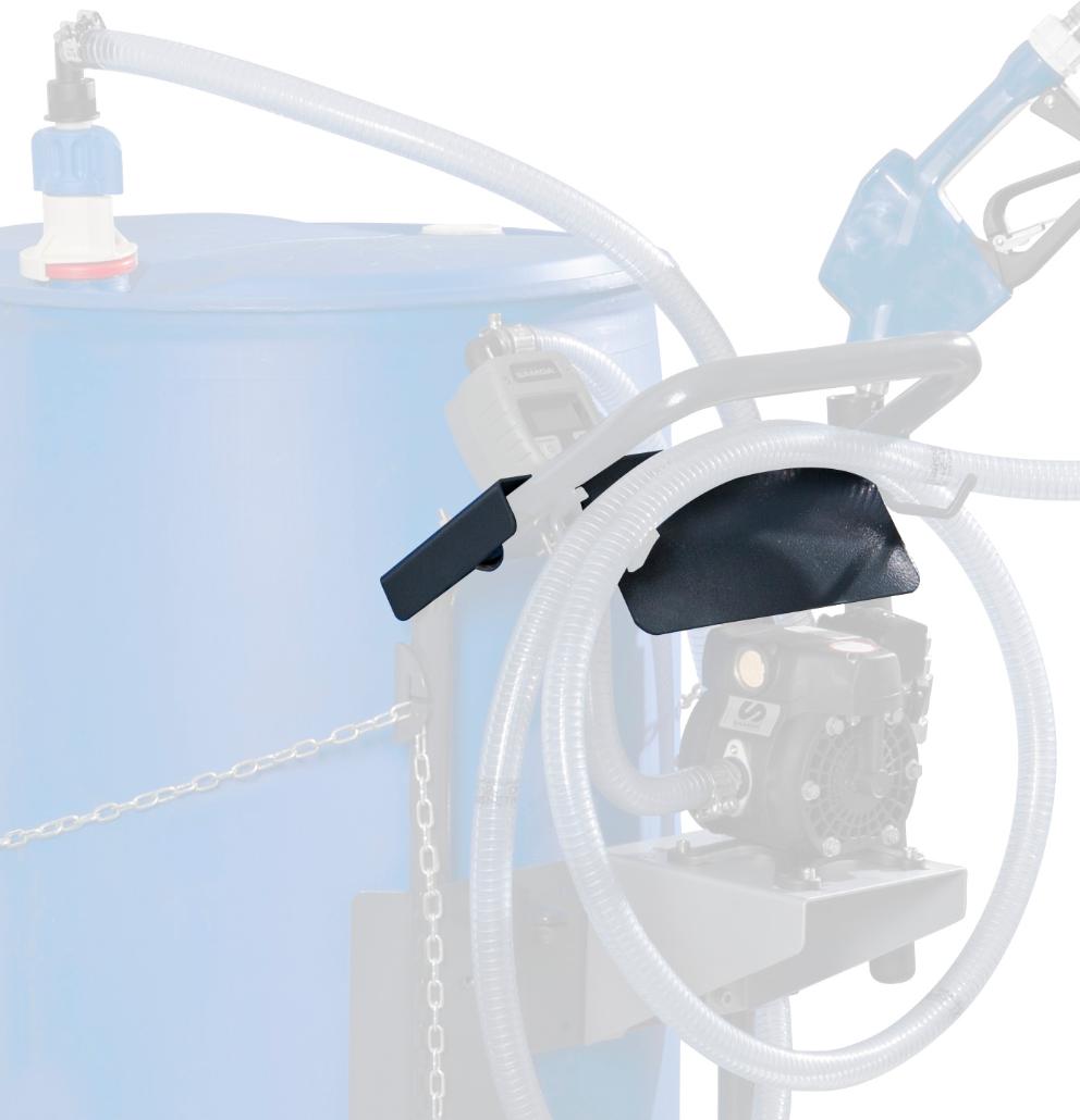 BRACKET FOR METER AND HANDLE ON ADBLUE/DEF MOBILE ELECTRIC PUMP PACKAGE
