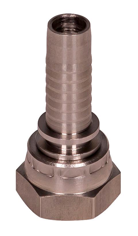STAINLESS STEEL HYDRAULIC ADAPTER, HOSE BARB Ø 13 MM – SWIVEL NUT1/2
