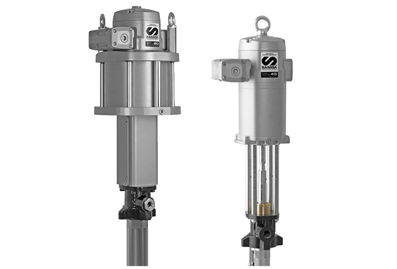 Pneumatic piston pumps